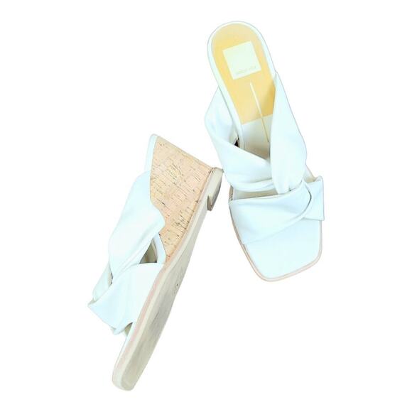 Dolce Vita-Nyome Twisted Cork Wedge in Ivory size 9 - Picture 5 of 8